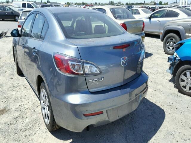 JM1BL1UF0C1665046 - 2012 MAZDA MAZDA3I BLUE photo 3