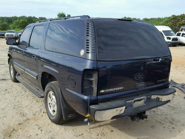 1GNEC16Z64J108042 - 2004 CHEVROLET SUBURBAN C BLUE photo 3