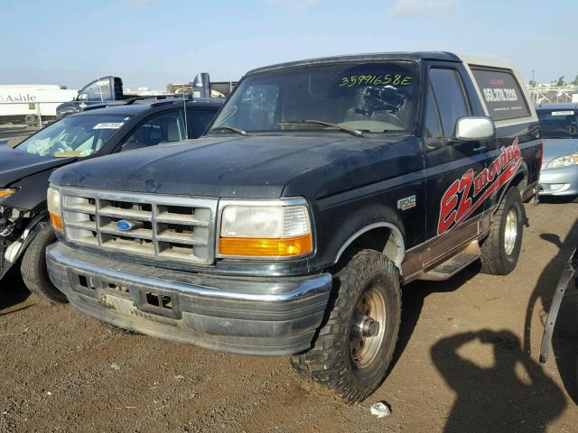 1FMEU15N7TLB54241 - 1996 FORD BRONCO U10 BLACK photo 2