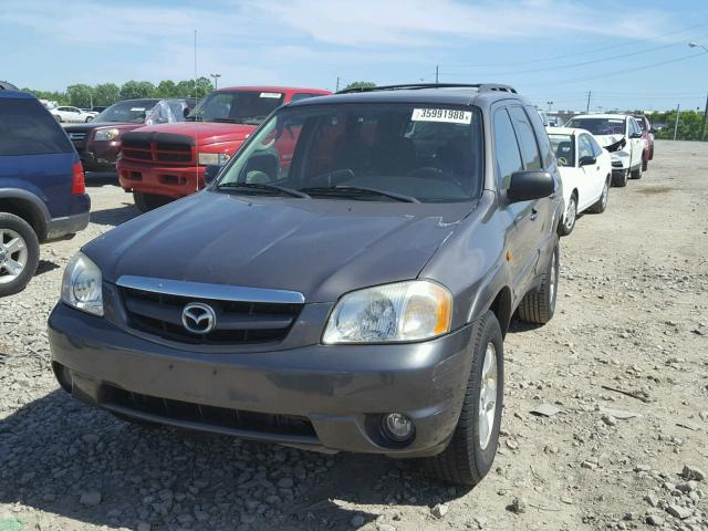 4F2YZ94143KM26590 - 2003 MAZDA TRIBUTE LX GRAY photo 2