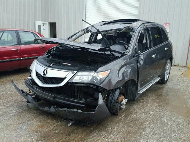 2HNYD2H48AH521310 - 2010 ACURA MDX TECH BLACK photo 2