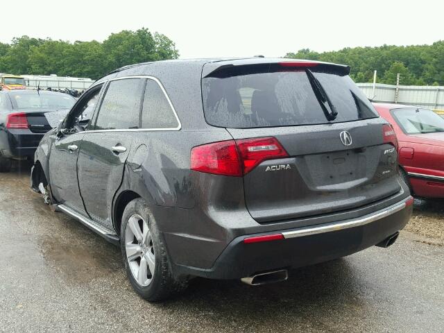 2HNYD2H48AH521310 - 2010 ACURA MDX TECH 黑色 照片 3