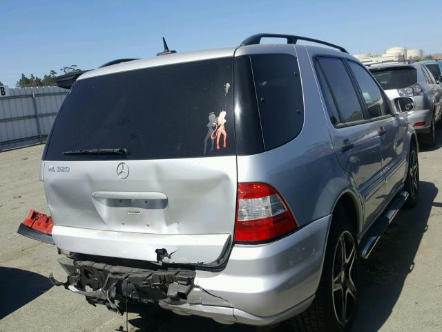 4JGAB54E13A401651 - 2003 MERCEDES-BENZ ML 320 SILVER photo 4