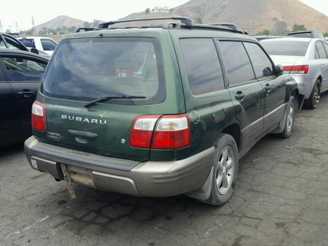 JF1SF65572H726933 - 2002 SUBARU FORESTER S GREEN photo 4