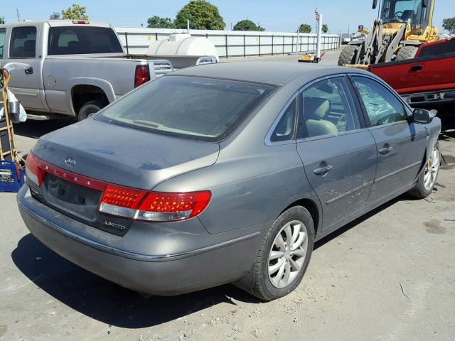 KMHFC46F97A177795 - 2007 HYUNDAI AZERA SE GREEN photo 4