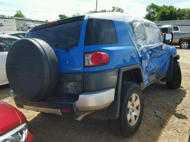 JTEZU11F470018866 - 2007 TOYOTA FJ CRUISER BLUE photo 4