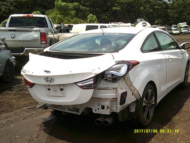 KMHDH6AH3EU027111 - 2014 HYUNDAI ELANTRA CO WHITE photo 4