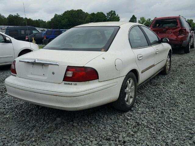 1MEFM53U51G631263 - 2001 MERCURY SABLE WHITE photo 4