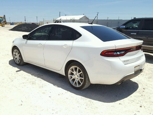 1C3CDFBA6DD340279 - 2013 DODGE DART SXT WHITE photo 3