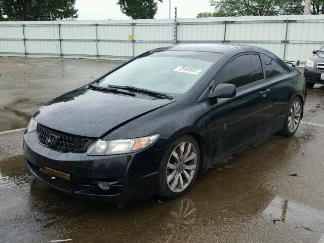 2HGFG21589H700449 - 2009 HONDA CIVIC SI BLACK photo 2