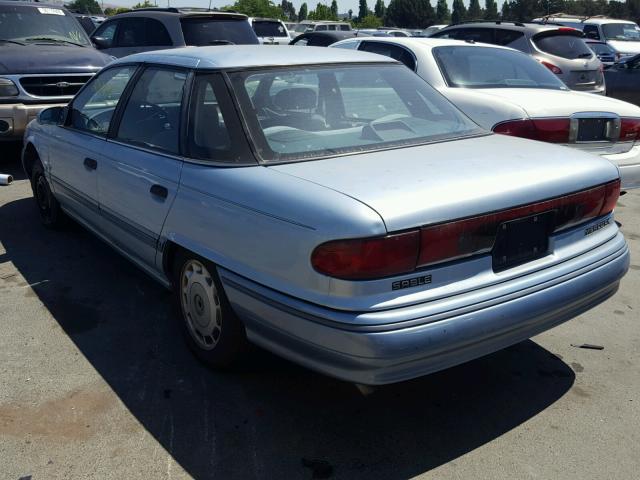 1MECM50U5NG655477 - 1992 MERCURY SABLE GS BLUE photo 3