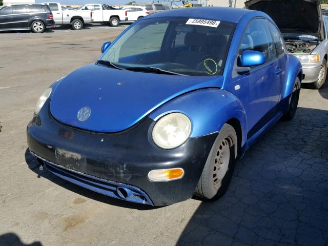 3VWCC21C1XM444940 - 1999 VOLKSWAGEN NEW BEETLE 蓝色 照片 2