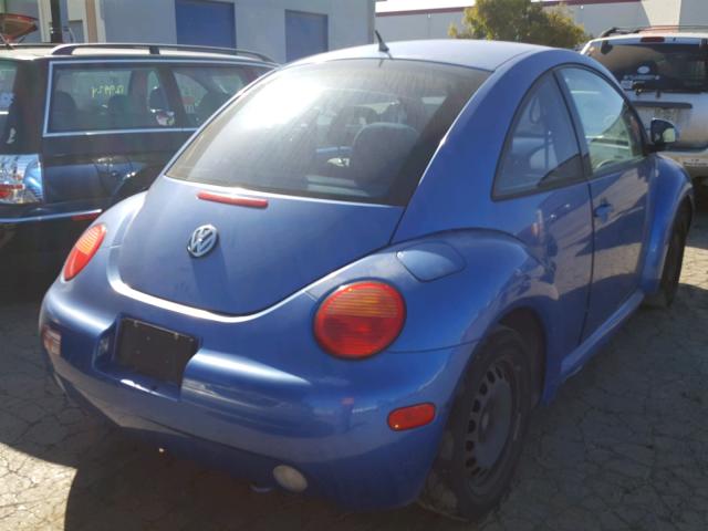 3VWCC21C1XM444940 - 1999 VOLKSWAGEN NEW BEETLE 蓝色 照片 4