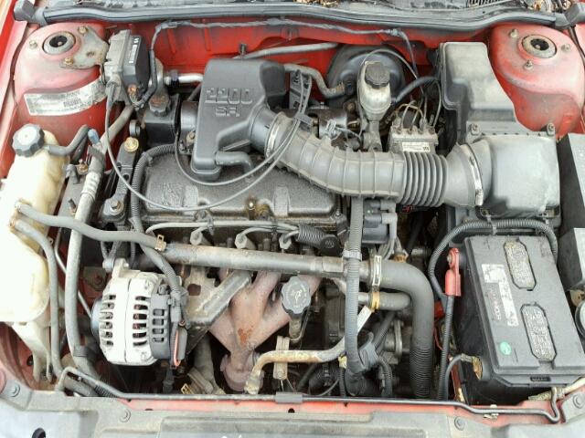 1G1JF5247Y7305183 - 2000 CHEVROLET CAVALIER L RED photo 7