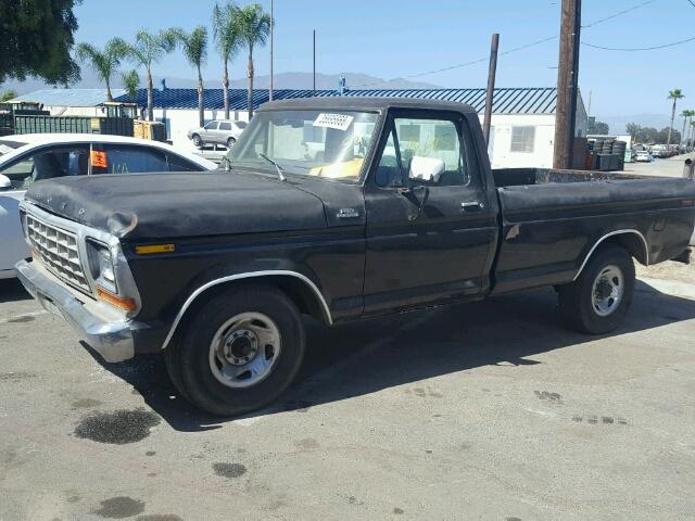 000000F25HRDG7725 - 1979 FORD F-250 BLACK photo 2