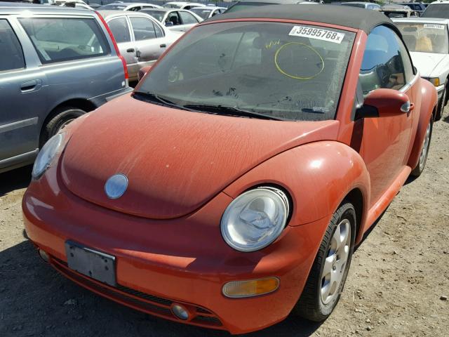 3VWCK21Y63M315486 - 2003 VOLKSWAGEN NEW BEETLE 橙色 照片 2