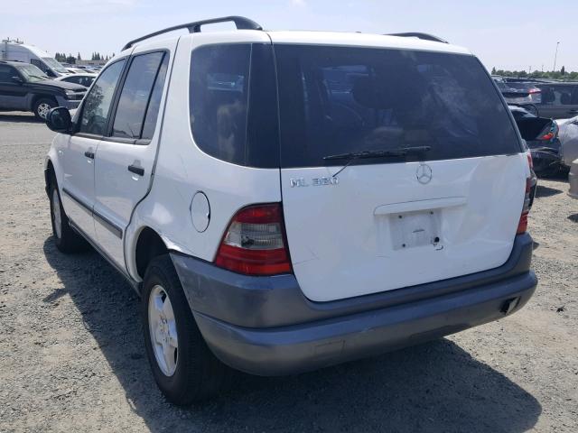 4JGAB54E6XA097321 - 1999 MERCEDES-BENZ ML 320 WHITE photo 3