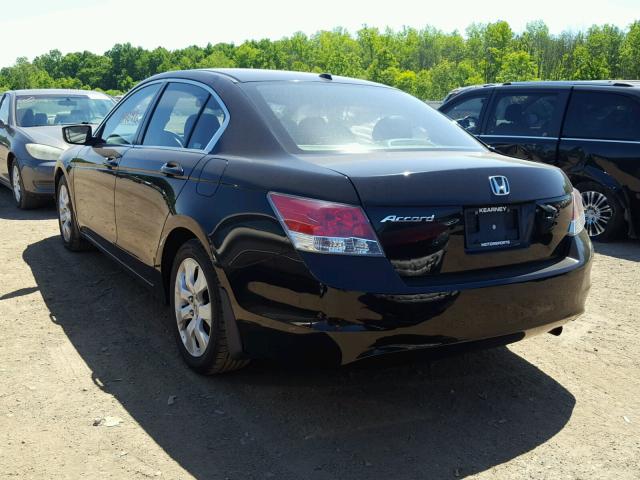 1HGCP26858A077343 - 2008 HONDA ACCORD EXL BLACK photo 3