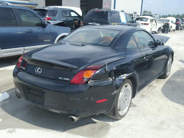 JTHFN48Y120030056 - 2002 LEXUS SC 430 BLACK photo 4