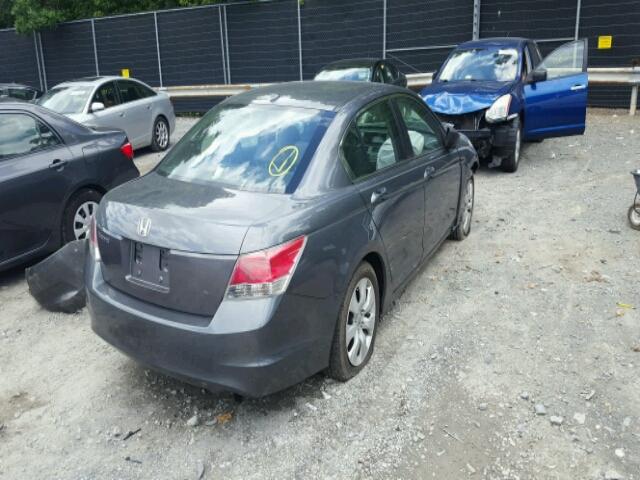 1HGCP26888A015743 - 2008 HONDA ACCORD EXL BLUE photo 4