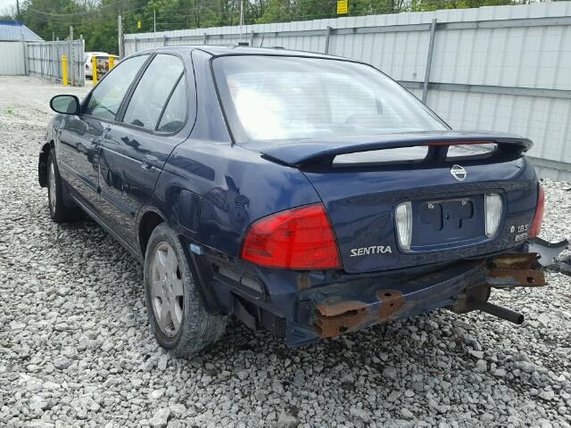 3N1CB51DX5L550289 - 2005 NISSAN SENTRA BLUE photo 3