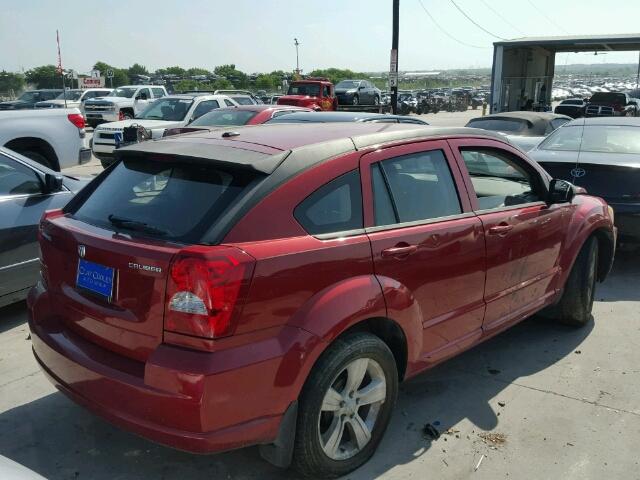 1B3CB3HA2AD566338 - 2010 DODGE CALIBER MA MAROON photo 4