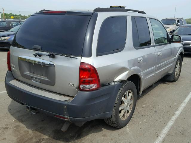 5GADT13S842267717 - 2004 BUICK RAINIER CX SILVER photo 4