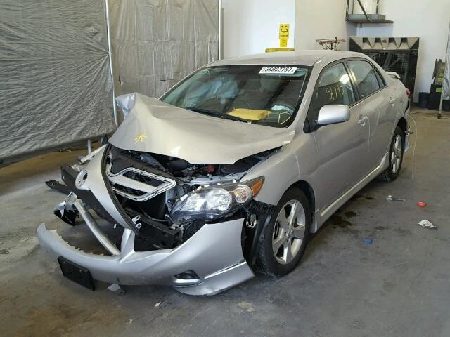 2T1BU4EE8BC675094 - 2011 TOYOTA COROLLA/S/ SILVER photo 2