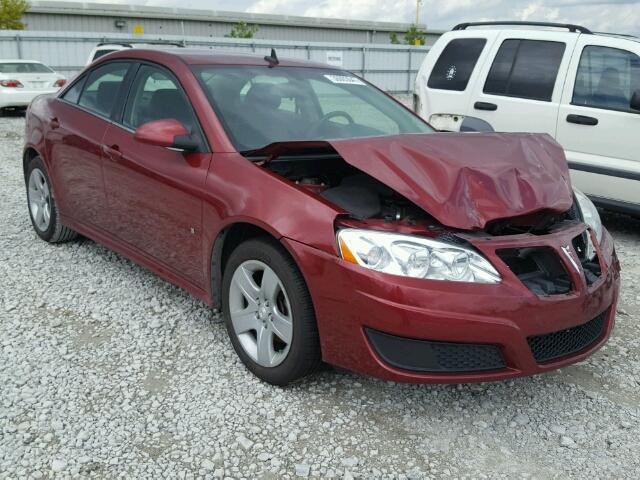 1G2ZJ57B994242658 - 2009 PONTIAC G6 MAROON photo 1