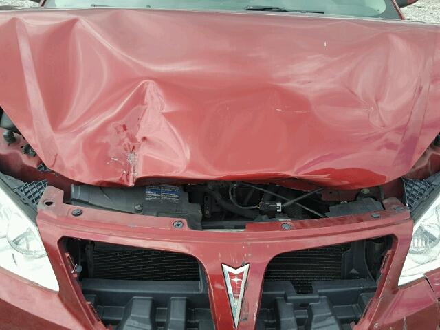 1G2ZJ57B994242658 - 2009 PONTIAC G6 MAROON photo 5