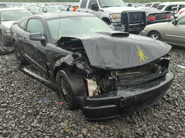 1ZVHT82H795117552 - 2009 FORD MUSTANG BLACK photo 1