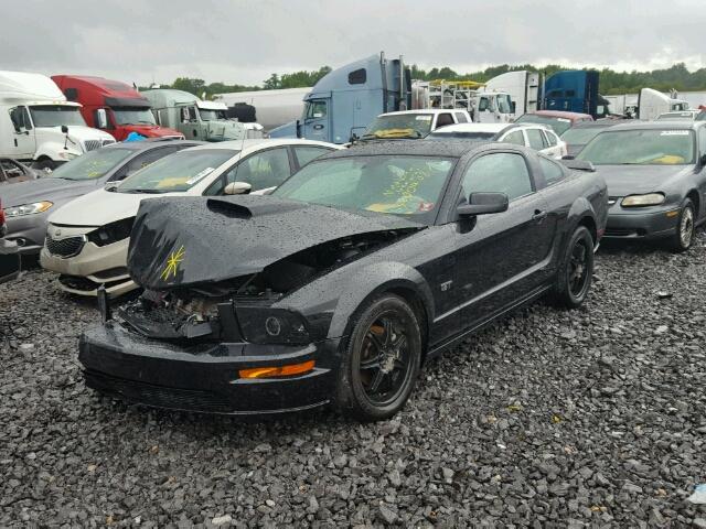 1ZVHT82H795117552 - 2009 FORD MUSTANG BLACK photo 2