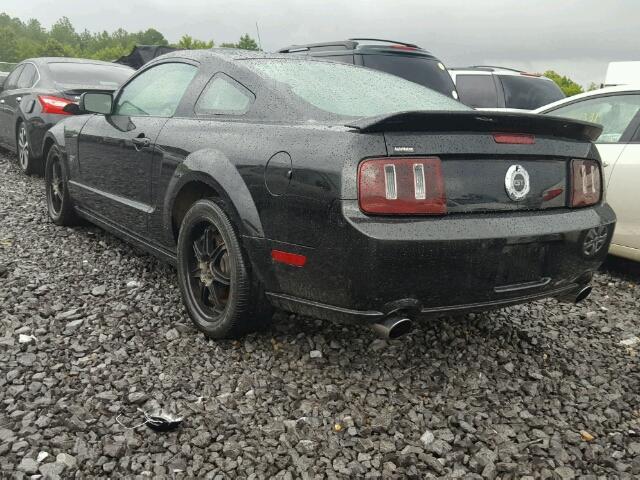 1ZVHT82H795117552 - 2009 FORD MUSTANG BLACK photo 3
