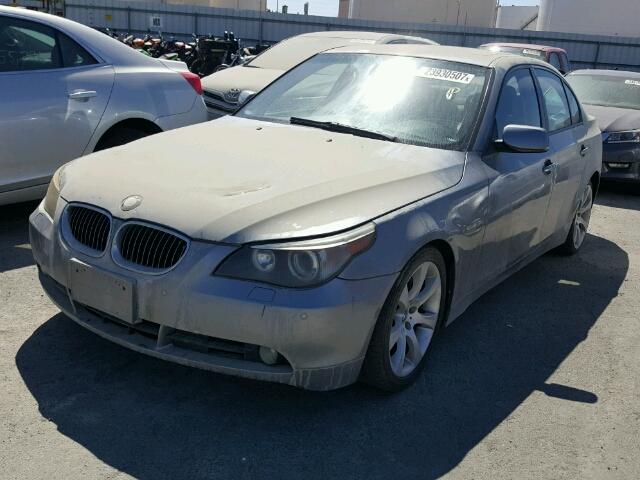 WBANB33535B115774 - 2005 BMW 545 I SILVER photo 2