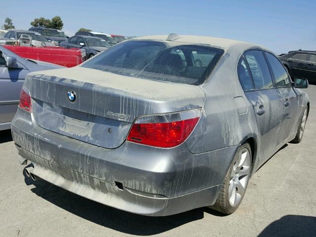 WBANB33535B115774 - 2005 BMW 545 I SILVER photo 4