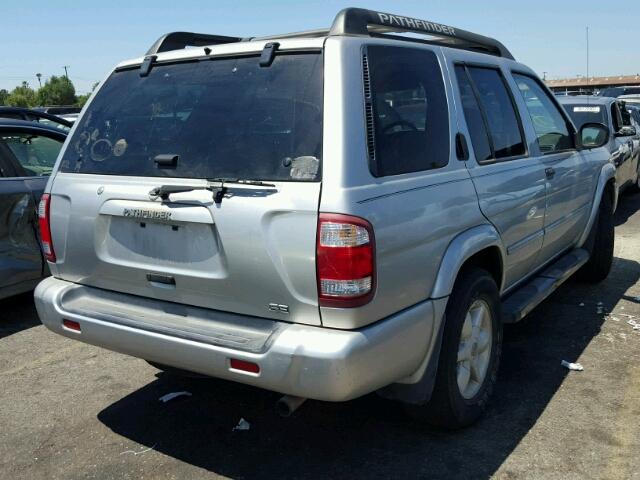 JN8DR09Y72W710999 - 2002 NISSAN PATHFINDER SILVER photo 4