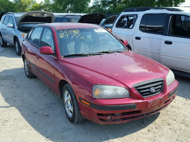 KMHDN56D94U127656 - 2004 HYUNDAI ELANTRA GL RED photo 1