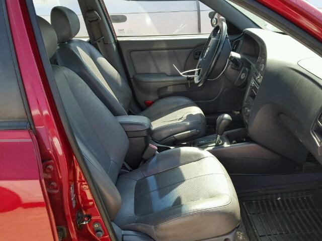 KMHDN56D94U127656 - 2004 HYUNDAI ELANTRA GL RED photo 5