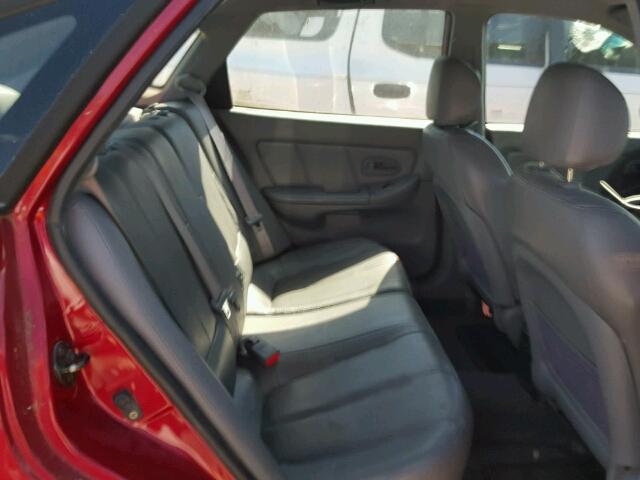 KMHDN56D94U127656 - 2004 HYUNDAI ELANTRA GL RED photo 6