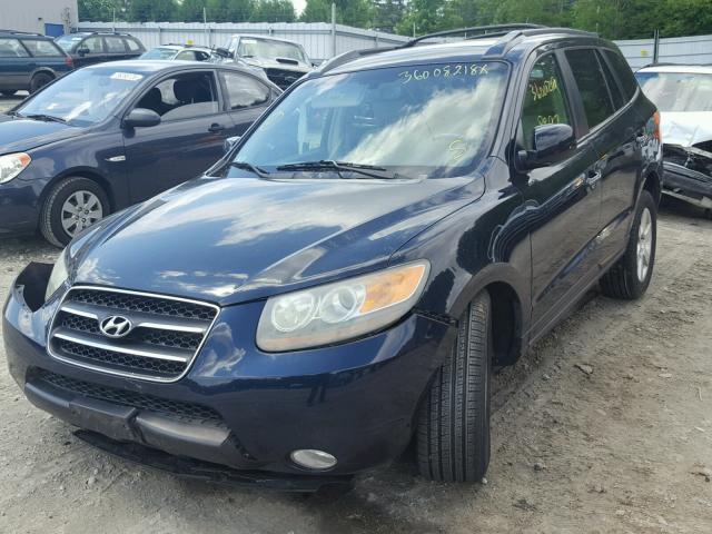 5NMSH73E17H058548 - 2007 HYUNDAI SANTA FE S BLACK photo 2