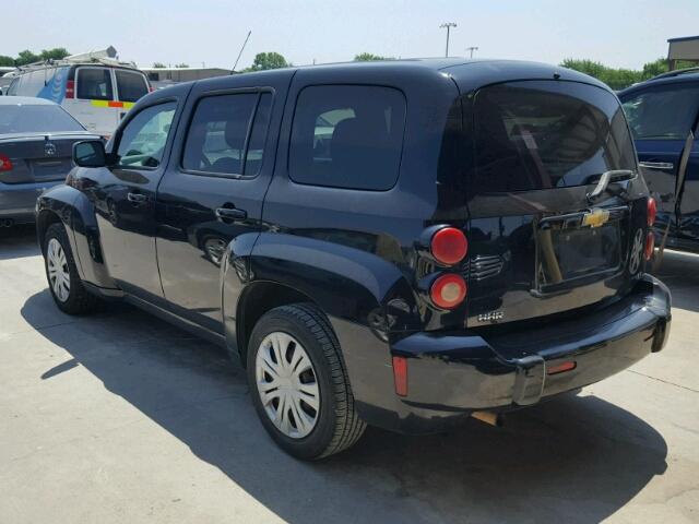 3GNCA13BX9S635687 - 2009 CHEVROLET HHR LS BLACK photo 3