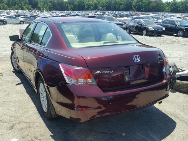 1HGCP26438A095918 - 2008 HONDA ACCORD LXP MAROON photo 3