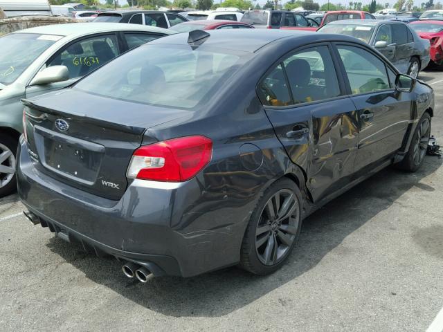 JF1VA1E66H9810168 - 2017 SUBARU WRX PREMIU GRAY photo 4