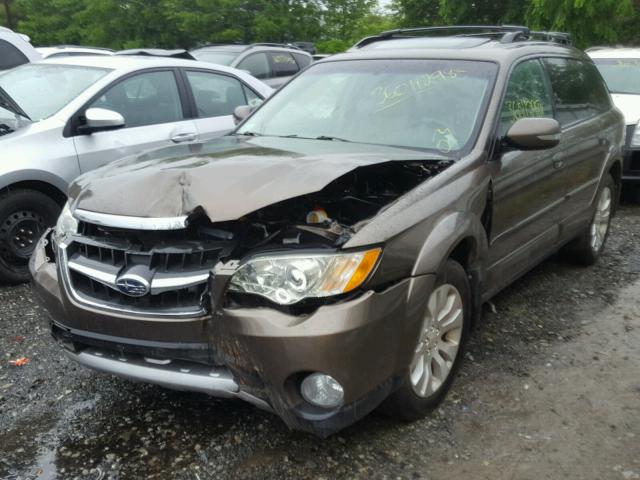 4S4BP85C694317272 - 2009 SUBARU OUTBACK 3. BROWN photo 2