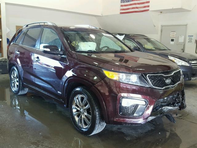 5XYKWDA27DG391016 - 2013 KIA SORENTO SX MAROON photo 1