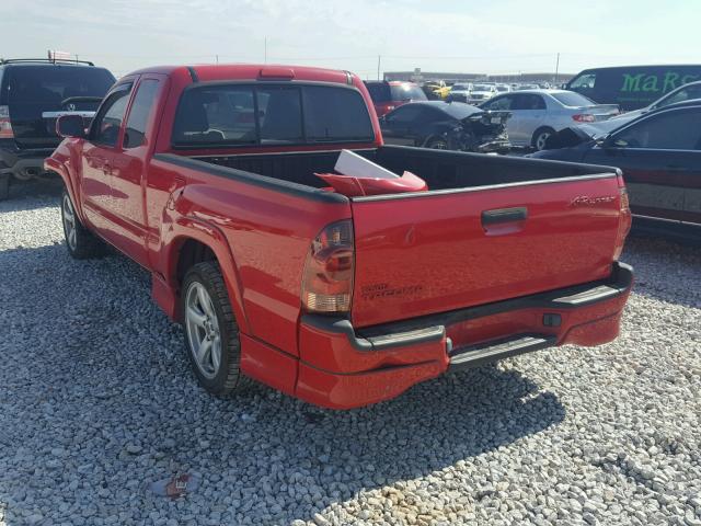 5TETU22N96Z305494 - 2006 TOYOTA TACOMA X-R RED photo 3