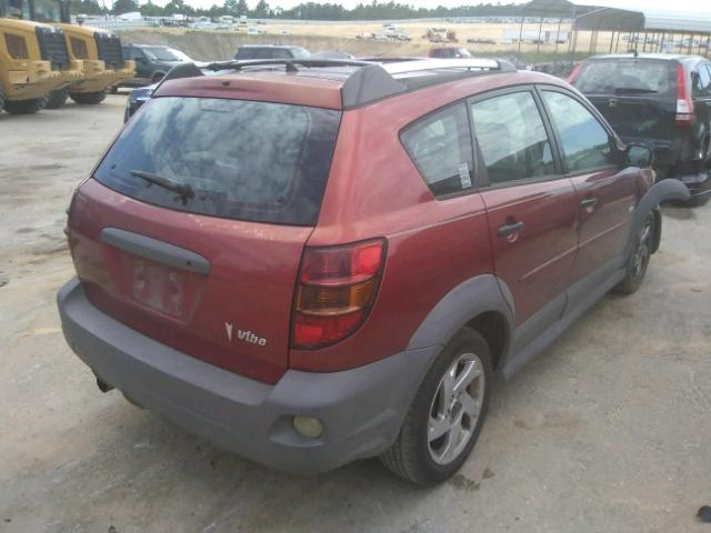 5Y2SL62894Z448972 - 2004 PONTIAC VIBE BURGUNDY photo 4