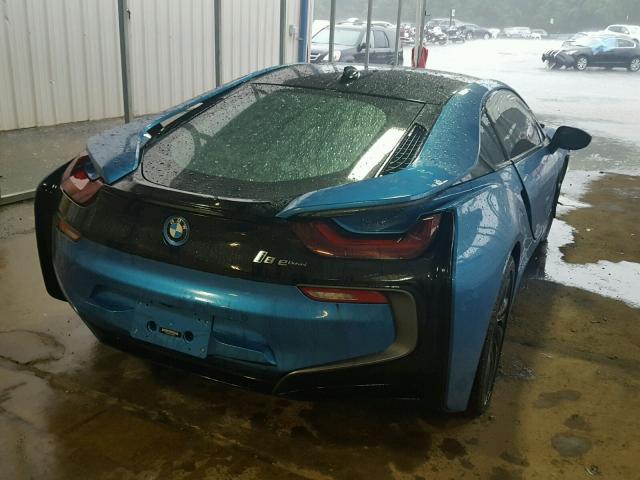 WBY2Z2C56GC676111 - 2016 BMW I8 BLUE photo 4