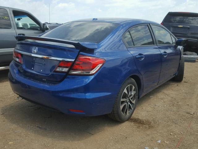 19XFB2F94DE027205 - 2013 HONDA CIVIC EXL BLUE photo 4