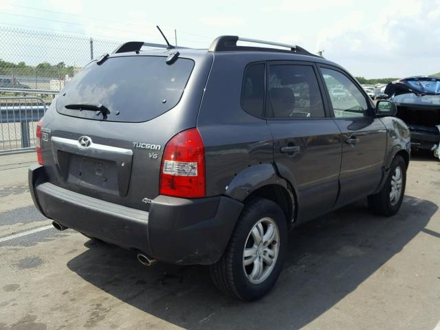 KM8JN72D47U631024 - 2007 HYUNDAI TUCSON SE GRAY photo 4